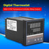 Digital Thermostat, 220V Digital Temperature Controller PID 0-400 REX-C700 for Temperature Measurement/Control