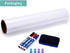 Magnetic Dry Erase Whiteboard Paper, 12" x 18" Self Adhesive for Wall, Includes Marker and Magnetic Eraser