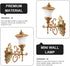 4pcs 1: 12 Housoutil Dollhouse LED Wall Sconces, Scale Wall Lamp, Miniature Vintage Dollhouse Wall Lamp for DIY