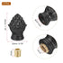 20mm 2 M10x1mm PATIKIL Lamp Shade Finial, Pcs Lamp Finials Caps Knob Threaded Base Aluminum Solid Lamp Finial
