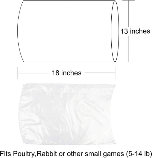 Bags,100 13x18 Poultry Shrink Pcs Chicken Bags Heat Shrink Poultry Bag for Freezer