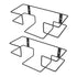 4pcs Settings ULTECHNOVO Wall Mounted Glove Dispenser Holder Tissue Box Organizer Stylish Metal Design for Efficient