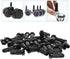 Tofficu 25pcs Caster Socket Sleeve, Plastic Round Inserts for Chair Wheel Socket Caps Replacement