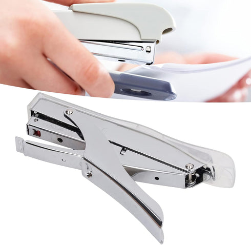 Hand Held Stapler, Mini Stapler for Factories, Schools, Offices, Transparent Paper Stapling Machine