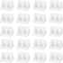 HARFINGTON 20pcs Plastic Corner Braces 34 x 20 x 20mm L-Shape 90