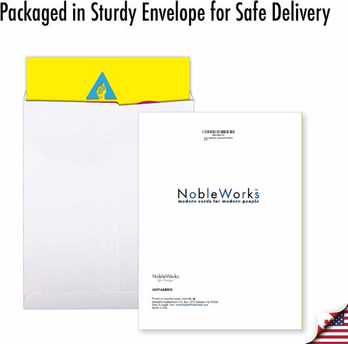The Best Card Company 1 Jumbo Birthday Hands Sign Language Card w/Envelope, 8.5 x 11 Inc, Signing Card for Birthdays.