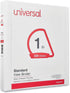 Universal UNV20742 11 in. x 8.5 in. 1 in. Capacity Slant D-Ring View Binder - White