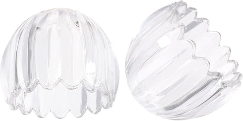 Shenmoyl Tulip Lamp Shades Replacement, 5" Dia. * 4.25" H Clear Glass