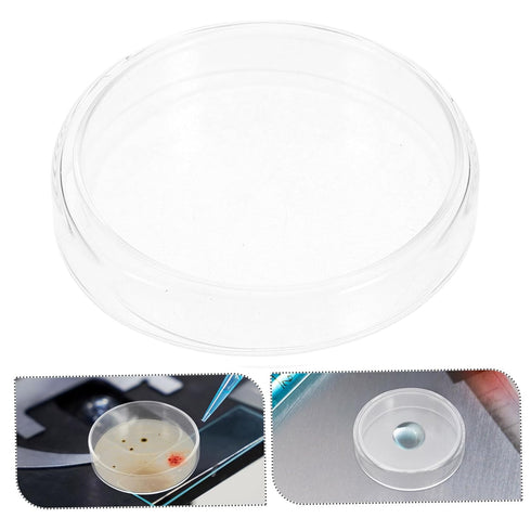 10pcs Science Experiment Kit Glass Petri Dishes Cell Culture Plates Vented Lids Lab Equipment for Students Microbiology