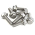 M6 x 60mm Flanged Hex Head Bolts, Stainless Steel A2, DIN 6921, 10 PCS