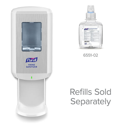 CS6 1200 mL CS6 (Pack 1) 6520-01 PURELL Automatic Hand Sanitizer Dispenser, White, for PURELL Hand Sanitizer Refills