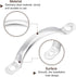 uxcell 3Pcs Stainless Steel Door Pull Handles, 78mm/3.07" Long with Screws for Cabinet Drawer Hardware