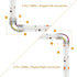 ENQIMAOYI 12pcs 12mm 3-Pin (3pin 12mm 12pcs LED Connectors L-Shaped/Corner Connectors for RGB Smart IC COB LED Strip