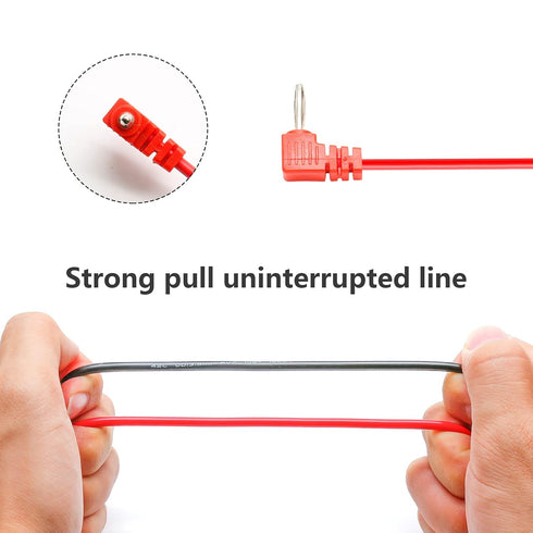 2 Pairs 82cm/32.3" Digital Multimeter Banana Plug Connector Test Lead Probe Wire Cable