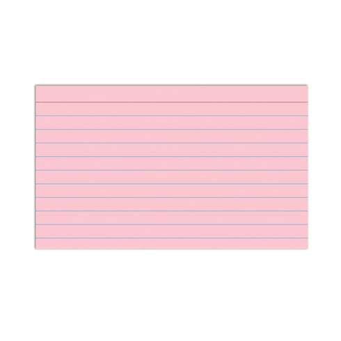 C-Line 3 5 100/PK (48810) x Index Cards, Assorted Colors, Ruled