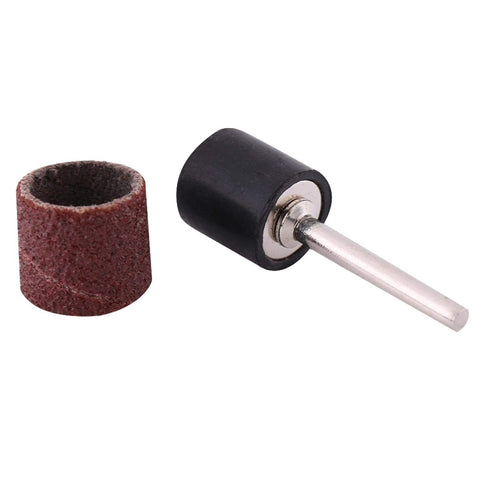 Eujgoov Drum Sanding Bands Sandpaper Kit, Grinding Tools Mandrel for Woodworking Craft Polishing