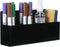 MyGift Black Acrylic Modern Dry Erase Marker Holder, Wall Mounted Office Supplies Storage Rack with 3 Compartments