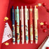 YuanHolumid 1Pc 0.5mm Peach Random Erasable Pen Gel Pens Blue Gel Pens Cartoons Press Pen Cute Stationary,Gel Ink