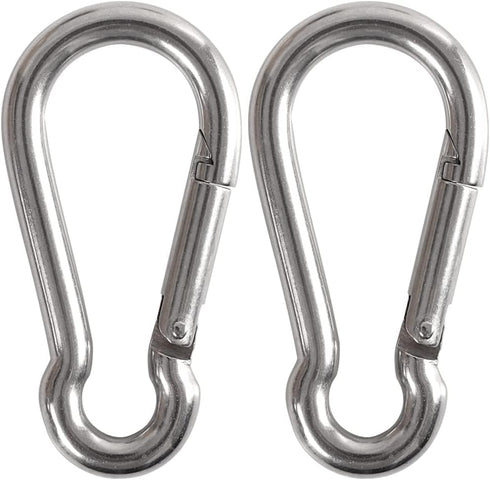 Heavy Duty Carabiners - 3.5" 660LB Weight Capacity Per Clip - Strong