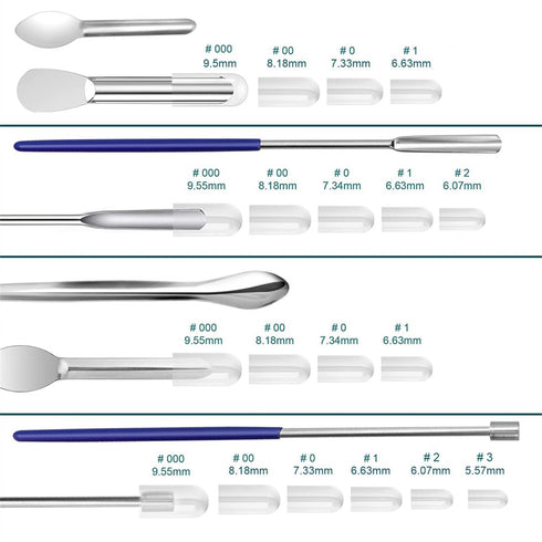 Capsule Filling Machine Kit, Stainless Steel Micro Lab Scoop, Tiny Mixing Spatula for Powders, Gel Caps