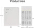 Multibey A5 Dividers - 6-Tabs with Tab Sticker Labels, 6-Ring A5 Plastic Binder Index Dividers, Translucent Set of 6