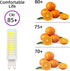 G9 LED Light Bulb, 100W Halogen Equivalent, Daylight White, 10W 6000K, 1000 Lumen, AC 110V 120V Bedroom Lamp, Pack of 4