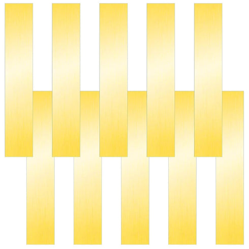 16 Pieces Brass Sheet, Shim Stock Assortment, 6" Length x 1" Width, Various Thicknesses