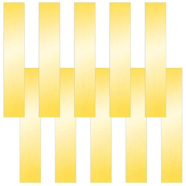 16 Pieces Brass Sheet, Shim Stock Assortment, 6" Length x 1" Width, Various Thicknesses