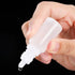 2 Pcs 15ml/0.5oz Plastic Dropper Bottles, Empty Squeezable Mini Refillable Containers with Cap and Plug, White/Red