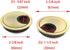 5pcs Metal Desk Grommets, 2-3/8 inch for Managing Wire Cord Cable Hole Cover, Bronze