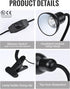 60W E26 (Dimmable Clip On Gooseneck Lamp - Max, Ceramic Fire-Resistant Socket, Classic Durable Switch, Adjustable