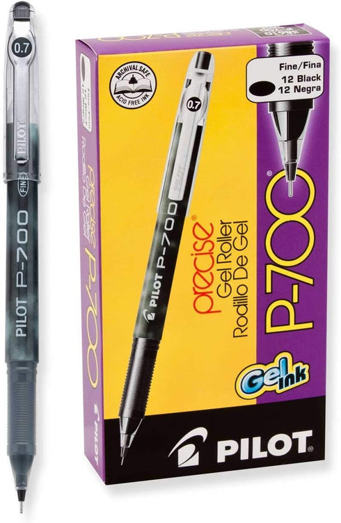 Pilot P-700 Rollerball Stick Gel Pen - 24 Pack in Black/Blue