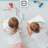 Scribbledo 10 Pack Double Sided Whiteboards, Lined Dry Erase Board for Kids, Handwriting Practice, 9x12, 10 Markers