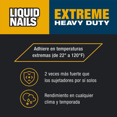 Liquid Nails - 414607 LN-907 Extreme Heavy Duty Construction Adhesive, 10 oz