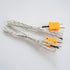 MECCANIXITY Mini K Type Thermocouple Wire Connectors, Female Plug Adapter for High Temperature 120°C, 10pcs