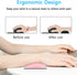 Dapesuom Ergonomic Memory Foam Mouse Wrist Rest, PU Leather Hand Rest Pad Cushion for Gaming, Pink