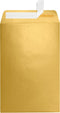 LUXPaper 6 x 9 Open End Envelopes | Peel & Press | Gold Metallic | 80lb. Text | 50 Qty