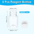 PATIKIL 8 Pcs 20ml Reagent Bottles, PET Small Mouth Round Bottles with Screw Cap for Lab Water Reagent Liquids Solid Sample Storage Seal, Translucent White by PATIKIL