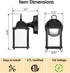 5000K 9.5W 800 1-Pack LIT-PaTH Outdoor LED Wall Lantern, Wall Sconce as Porch Lighting Fixture, Daylight White, Lumen