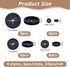 24Pcs 4 SUPERFINDINGS Sizes Black Trash Bag Cilp Garbage Bag Fasten Lock Prevents Liners from Falling into Trashcan