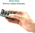 MILAPEAK Terminal Blocks - 12pcs (6 Sets) 4 Positions Dual Row 600V 25A Screw Terminal Strip Blocks with Cover