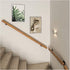 ALDEPO 1Ft-20Ft Non-Slip,2.6Ft Grab Bars Handrails Wooden - Complete Kit, Professional Corridor Non-Slip Stair Railings