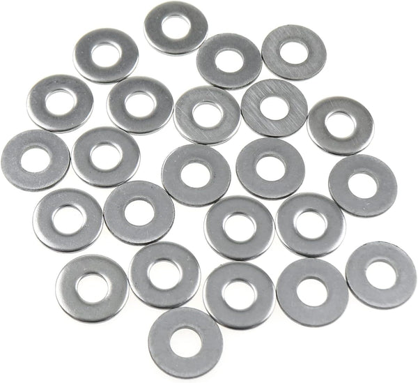 LUORNG Flat Washer 24pcs M6 16mm Outer Diameter 304 Stainless Steel for Bolts & Screws Adjustment