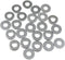 LUORNG Flat Washer 24pcs M6 16mm Outer Diameter 304 Stainless Steel for Bolts & Screws Adjustment