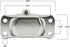 Heavy Duty Rubber Caster Wheel with Rigid Non-Swivel Top Plate - 3-Inch, 225 lb Load Capacity