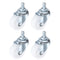 PATIKIL 1.5 Inch Threaded Swivel Casters, 4 Pack Wire Shelf Caster Wheels