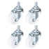 PATIKIL 1.5 Inch Threaded Swivel Casters, 4 Pack Wire Shelf Caster Wheels