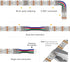 BTF-LIGHTING 4 Pin 10mm 0.39in Width Transparent Connector Kit 8pcs Corner Connector 4pcs Gapless Solderless Connector 4pcs 5.9in Long 22AWG Extension Wires Support WS2815 WS2813 etc SMD LED Strip by BTF-LIGHTING