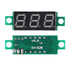 Voltage Tester, Mini Digital Voltmeter Gauge Tester 0.28" 2 Wire DC 4.5V-30V with Blue/Yellow/Red/Green LED Display