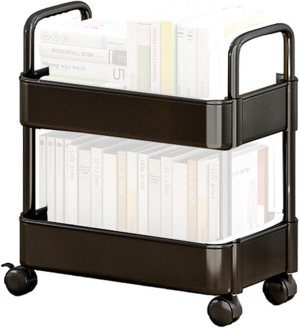 CENRF Kitchen Rolling Cart, 2 Tier Multi-Functional Storage Trolley, Movable Storage Organizer, Kitchen